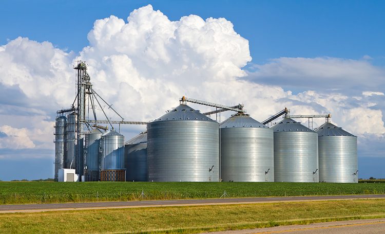 1000 tons grain silo